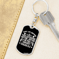 thumbnail image 6 of They Joy Before Thee Isaiah 9:3 White Stainless Steel or 18k Gold Premium Swivel Dog Tag Keychain, 6 of 10