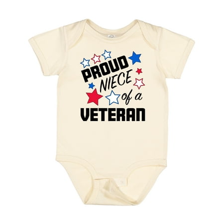 

Inktastic Proud Niece of a Veteran- Veterans Day Gift Baby Girl Bodysuit