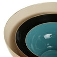 thumbnail image 4 of DecMode 14", 12", 6"W Round Multi Colored Metal Decorative Bowl with Enamel Interior, Set of 3, 4 of 8