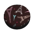 thumbnail image 3 of Gaeub Eiffel Tower 14-17in Tire Cover, Spare Tire Cover, for Camper Caravan, Trailer, Car, Truck, SUV, Jeep - 15 inch, 3 of 9