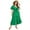 Green, variant on IDOPIP Women's Plus Size Summer Dress Sweetheart Neckline Short Sleeve Ruffle Hemline A Line Tiered Dress