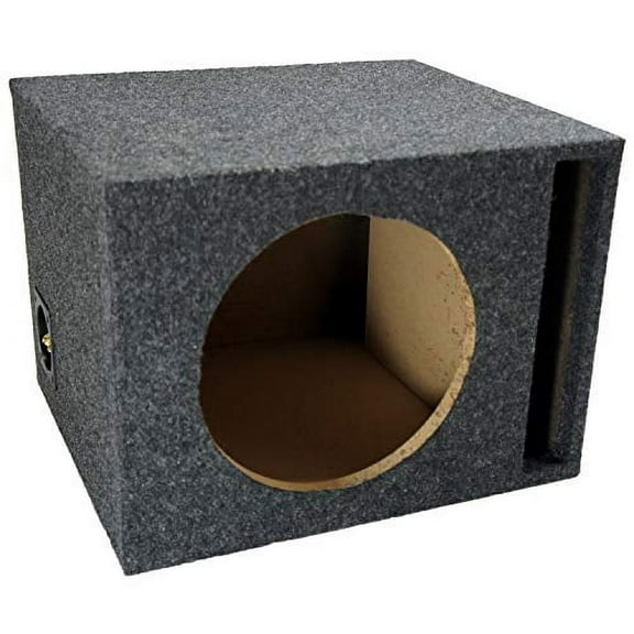 American Sound Connection Car Audio Single 10" Vented Subwoofer Stereo Sub Box Ported Enclosure 5/8" MDF