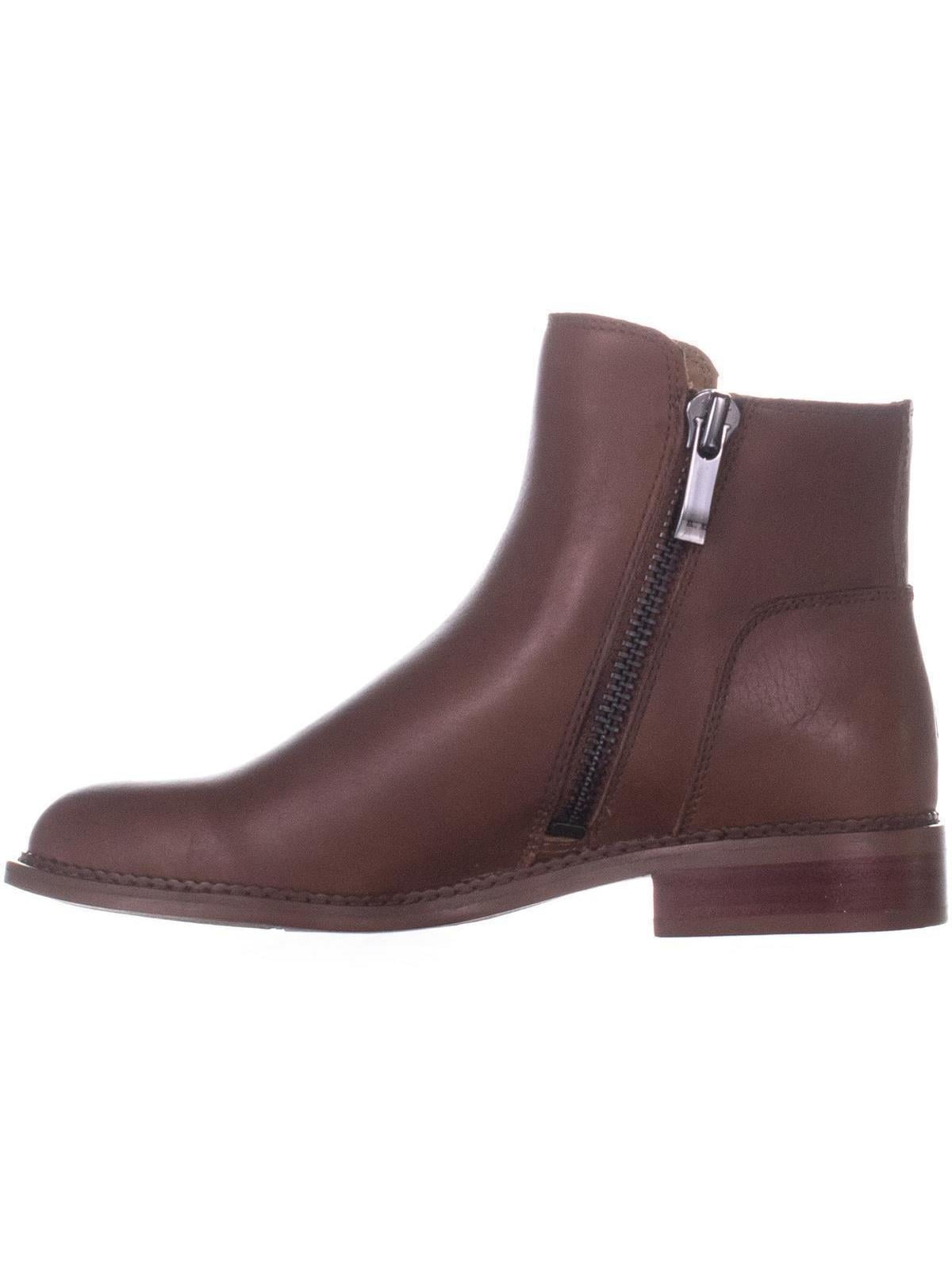franco sarto harmona leather double side zip bootie
