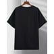 thumbnail image 2 of JOSH Letter Graphic Print Men's Fashion T-Shirt, Trendy Pure Cotton Top with Short Sleeves, Round Comfortable Collar T-shirt, Super Soft, Refreshing, Moisture-wicking, Lightweight, Casual Summer T-sh, 2 of 6