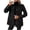 Black, variant on Women's Wool Blend Pea Coat Casual Formal Office Wool Single Breasted Lapel Trench Coat with Pockets