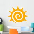 thumbnail image 1 of Spiral Yellow Sun Wall Decal Wallmonkeys Peel and Stick Graphic (24 in H x 24 in W) WM502984, 1 of 4