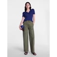 thumbnail image 3 of Scenario Women's V-Neck Henley Top with Short Puff Sleeves, Sizes XS-XXXL, 3 of 6