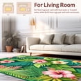 thumbnail image 2 of Ultra Soft Area Rug, Botanical Paradise Rug Tropical Flower, Non Slip, Stain Resistant, Washable Area Rugs for Living Room, Bedroom(Green, 8X10), 2 of 8
