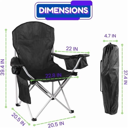 anhxn camping chairs with built-in product