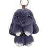 Llavero de piel de conejo, muñeca de juguete, colgante, accesorios (gris oscuro)-119267.06 Likrtyny Para estrenar