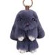 thumbnail image 1 of Llavero de piel de conejo, muñeca de juguete, colgante, accesorios (gris oscuro)-119267.06 Likrtyny Para estrenar, 1 of 4