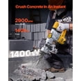 thumbnail image 2 of Martillo de demolición VEVOR eléctrico 1400 W 2900 BPM, 2 of 9