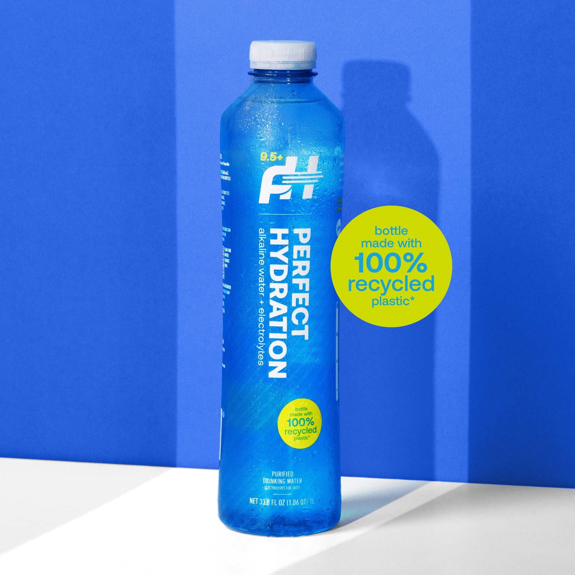 Perfect Hydration 9.5+ pH Alkaline Drinking Water, 1-Liter Bottle, Case of 15