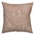 thumbnail image 2 of Creative Products Dusty Rose Fall Pattern 18 x 18 Spun Poly Pillow, 2 of 3