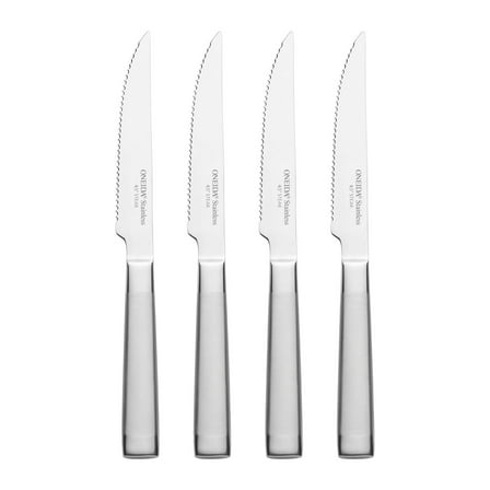 Oneida Performance 4-Piece Stainless Steel Steak Knife Set, Silver