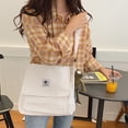 thumbnail image 3 of Sac à Bandoulière pour Femmes Mode Décontractée Rétro Sac Messager en Toile, 3 of 8