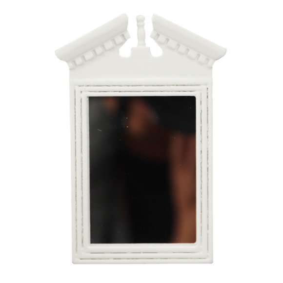 1pc Mini Wall Mirror Dressing Mirror Model Mirror Miniature Mini House Supplies