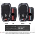 thumbnail image 3 of Key Fob Cover Compatible with Toyota 2017-2025 Keychain Case Holder Protector,2-btn-blue-red-strips, 3 of 9