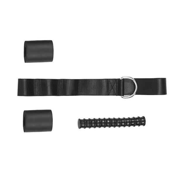 Ancla de puerta para bandas de resistencia, correas de nailon, longitud ajustable, gimnasio, hogar, ajustable con anillo en D, anclaje de de