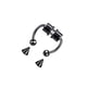 thumbnail image 5 of Jumpingount 5 pares de anillos para la nariz que no perforan el segmento Tragus Lodestone moda estilo punk joyería del cuerpo aro Clip en Type2 NO2, 5 of 6