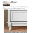 thumbnail image 3 of FUFU&GAGA Wood Storage Chest of Drawers, 6 Drawer Dresser for Bedroom Living Room Hallway (White), 3 of 7