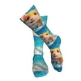 thumbnail image 4 of KLL Cloud Cute Hamster Print Cool Socks Men's Women's Crew Socks Funny Crazy Novelty Stockings, 4 of 8