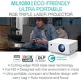 thumbnail image 3 of Proyector láser Full HD ultraportátil Optoma ML1080 de 1200 lm, 3 of 8