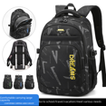 thumbnail image 2 of Men's Junior High School Student Schoolbag Middle School Student's Ridge Protection and Lay-off Large Capacity Lightweight Backpack for Grade 5 Primary School Students, 2 of 6