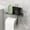 Black, variant on Fmxomd Toilet Paper Holder with Phone Shelf Adhesive Wall Mount Toilet Tissue Roll Holder - Multifunctional Plastic Bathroom Storage Dispenser - Brushed Gray