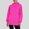 thumbnail image 2 of kamemir Women's Fleece Jacket Full Zip Hooded Thermal Polar Fleece with Pockets Lightweight Soft Winter Coats(Red,XXL), 2 of 4