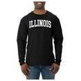 thumbnail image 2 of Wild Bobby State of Illinois College Style Men Long Sleeve Shirt, 2 of 6