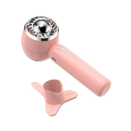 

Worallymy Desktop Portable Fan with Handle Brushless Motor Rechargeable Fans Adjustable Air Cooling Tools with Stand Holder School Pink
