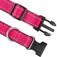 thumbnail image 5 of Koreshion Reflective Dog Collar,Soft Neoprene Padded Breathable Nylon Pet Collar Adjustable for Medium Dogs, Hotpink, L, 5 of 6
