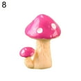 thumbnail image 6 of SPRING PARK 1Pc Mini Mushrooms for Fairy Garden PVC Mushrooms Miniature Figurines Colorful Miniature Garden Ornaments Fairy Garden Accessories, 6 of 7