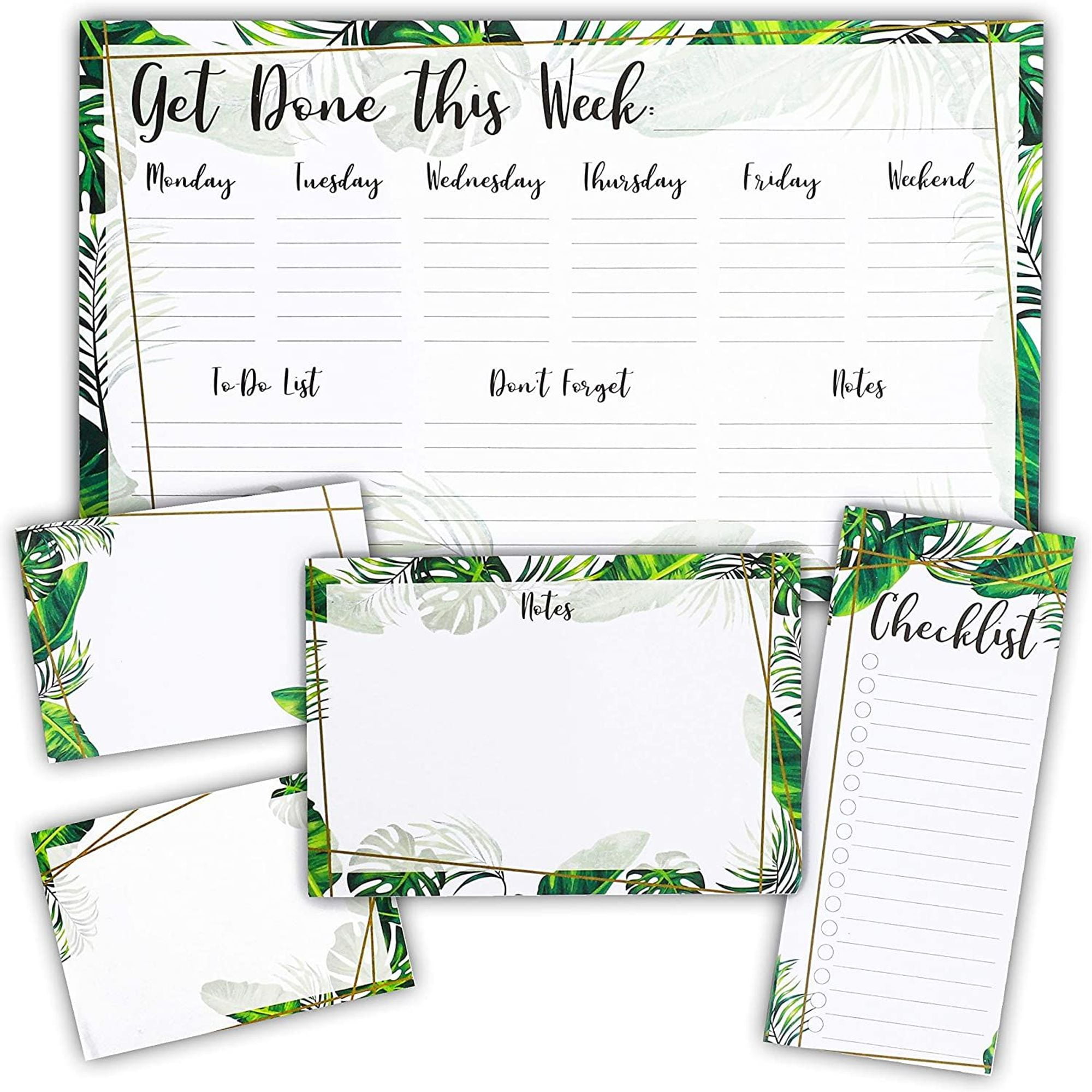 Cute Checklist Planner Notepads, Memo Pads, Reminder Notes