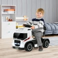 thumbnail image 4 of Gymax 6V Kids Electric Ride-on Truck Battery Powered Ride-on Toy w/ LED Lights White, 4 of 10