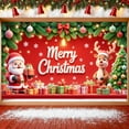 thumbnail image 3 of Red Background Christmas Banner Snowflake Pattern Xmas Display Golden Bell Gift Boxes Holiday Backdrop for Christmas Party Indoor Celebration Family Gathering, 3 of 9
