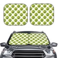 thumbnail image 6 of Lsque Happy Fruit 2 PCS Windshield Sun Shade | CarFoldable Window Covers | Car Accessories Reflect UV for Universal Cars SUV Truck | Large, 6 of 7