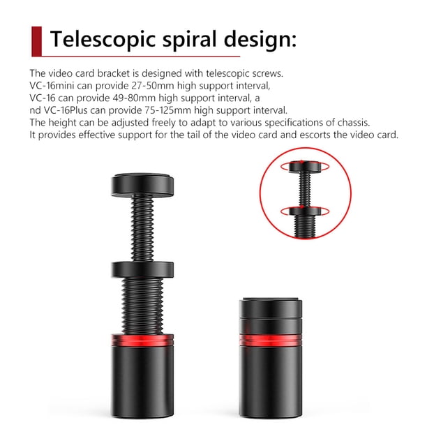 Gato Vertical Conector de soporte de protección magnética para tarjeta gráfica TEUCR para ATX / M-ATX / ITX
