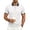 White, variant on KLHDSF Men's Short Sleeve Polo Shirts Casual Slim Fit Basic Cotton Shirt Top 3-Button Golf Shirt, Summer Wear, Casual, Trip, Work, Outdoor Black L