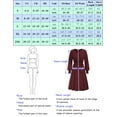 thumbnail image 3 of Grace Karin Women's V Neck Long Lantern Sleeve Smocked Midi Dress A-line Swing Casual Dress Party, 3 of 7