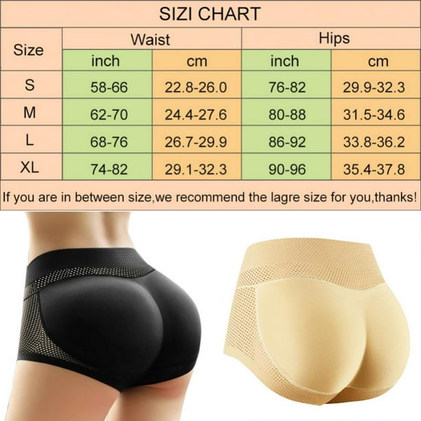 Greyghost Women's Padded Panties Underwear Seamless Butt Lifter Hip  Enhancer Panty Hip Pads Shapewear