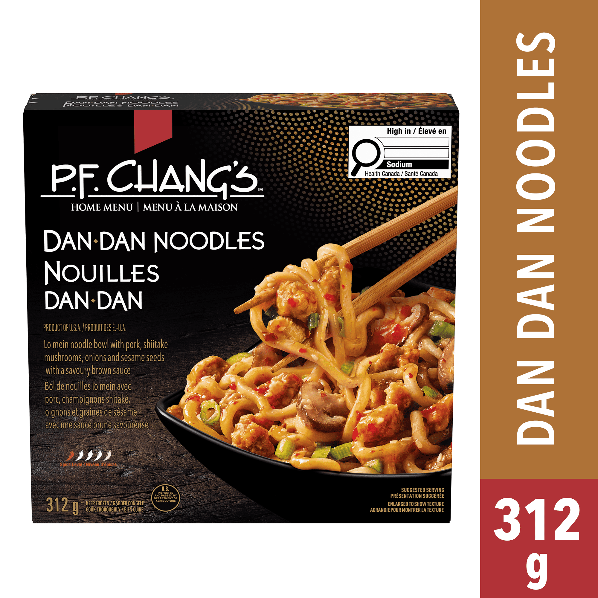 P.F. Chang's Home Menu Pork Dan Dan Noodles Bowl Frozen Dinner, Lo