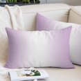 thumbnail image 2 of Light Purple Ombre Pillow Covers 12"x20", Modern Gradient Abstract Art Soft Brushed Microfiber Breathable Throw Pillow Covers, Decorative Pillowcase with Zipper for Couch Sofa Bedroom Living Room, 2 of 9