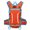 Orange + water bag, variant on Mountaineering backpack for men, lightweight cycling backpack, large capacity sports hiking backpack, short distance travel backpack
