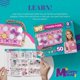 thumbnail image 2 of DIY Craft Fashion Purse 142pc Charms Rosa Purple Bag Girls, 2 of 3