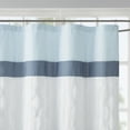 thumbnail image 2 of 510 Design Shower Curtain, Embroidered Bathroom Curtain with 12 Button Holes, Blue/White, 72” x 72", 2 of 5