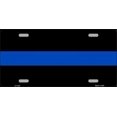 thumbnail image 2 of Thin Blue Line Police Metal License Plate, 2 of 2