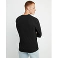 thumbnail image 3 of Hanes Henley Long Sleeve Originals Men's Tri-Blend Three Button Camping Outdoors, 3 of 5
