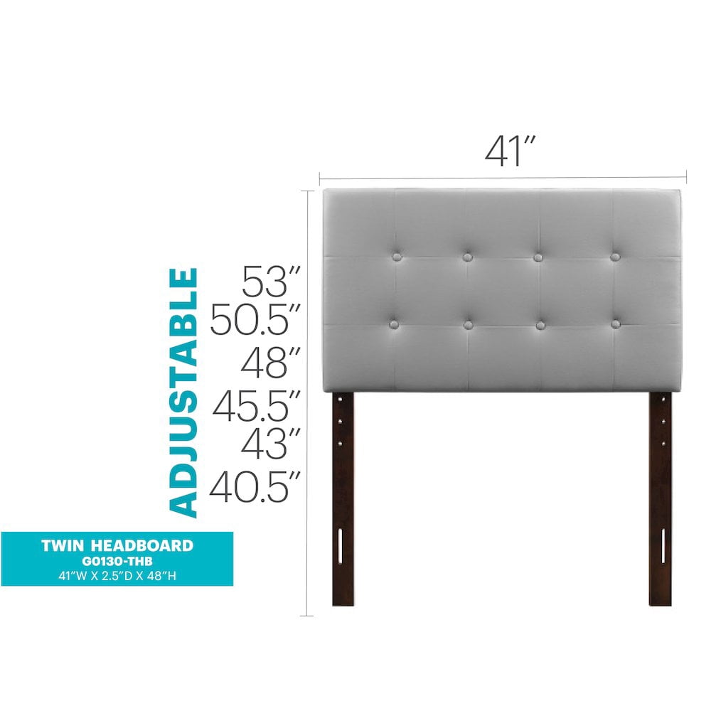 Glory Furniture Super Nova Twin Headboard in Light Grey Color